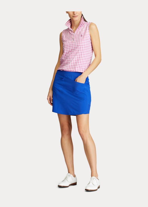 Polos Ralph Lauren Mujer Rosas - Gingham Sleeveless Golf - JDWSP7983